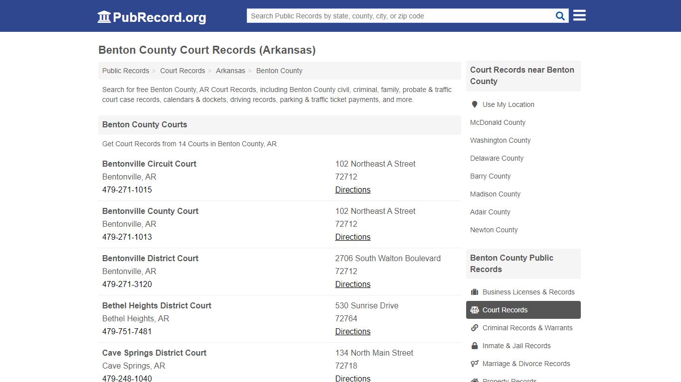 Free Benton County Court Records (Arkansas Court Records)